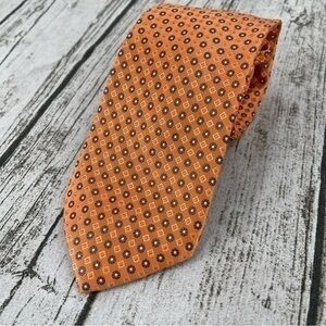 Eagle Men's Orange Blue Silk Neck Tie